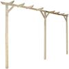 Pergola De Jardin 400 X 40 X 205 Cm Bois