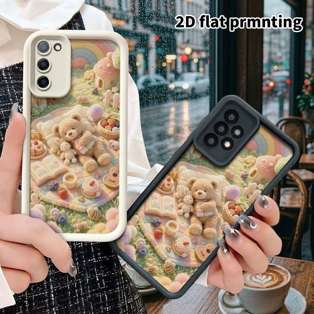 Phone Case: 2D flat, suitable for Samsung Galaxy A34 A35 M05 M06 S20 S22 S21 FE Plus 5G protective case, picnic lawn, perfect Christmas and Halloween