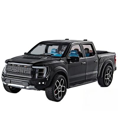 1/20 Ford F150 Raptor Пикап Металлическая модель автомобиля Звук и свет Оттяни назад Детская игрушка Коллекционные предметы Подарок на день рождения