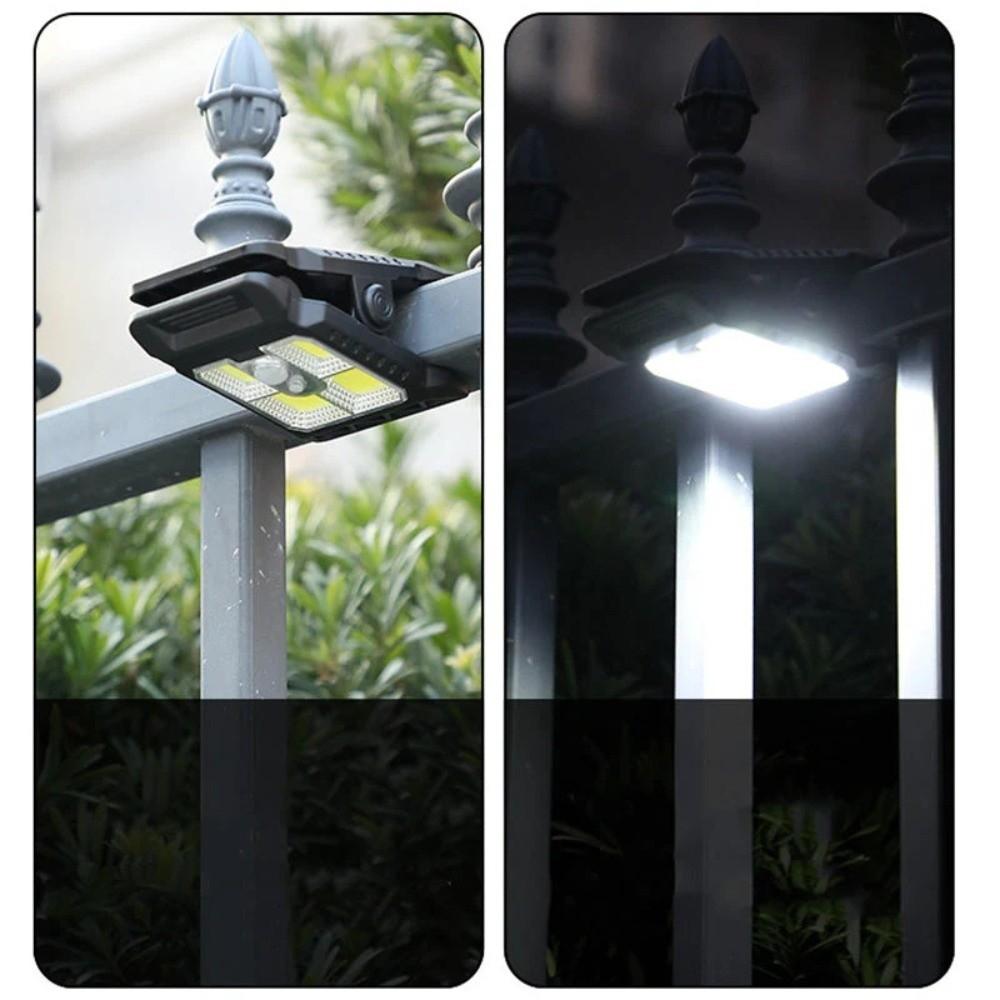 3 Modes Motion Sensor Lamp Waterproof Wall Lighting Solar Clip Light Outdoor Lighting