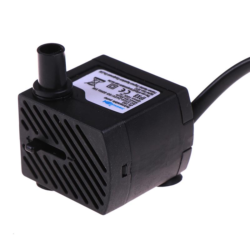1PCS EU Plug Mini Submersible Water Pump AC 220V 2W Rate Waterproof Pump 1.1M