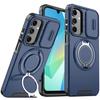 Чехол для Samsung Galaxy A17 5G A56 A36 A16 A55 A35 A15 Металлическое кольцо Магнитная адсорбция Крышка