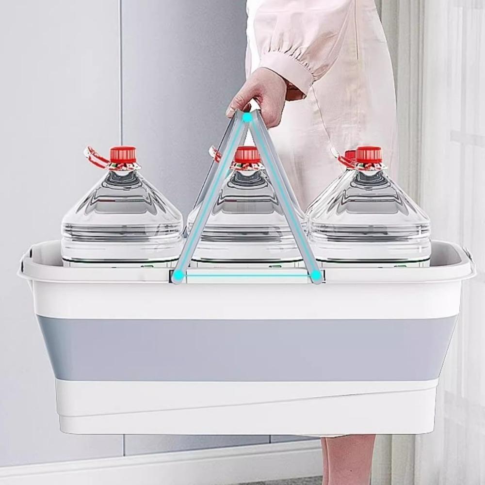 Space-Saving Laundry Barrel Large Washing Basin Household Cleaning Foldable Mop Bucket Traveling