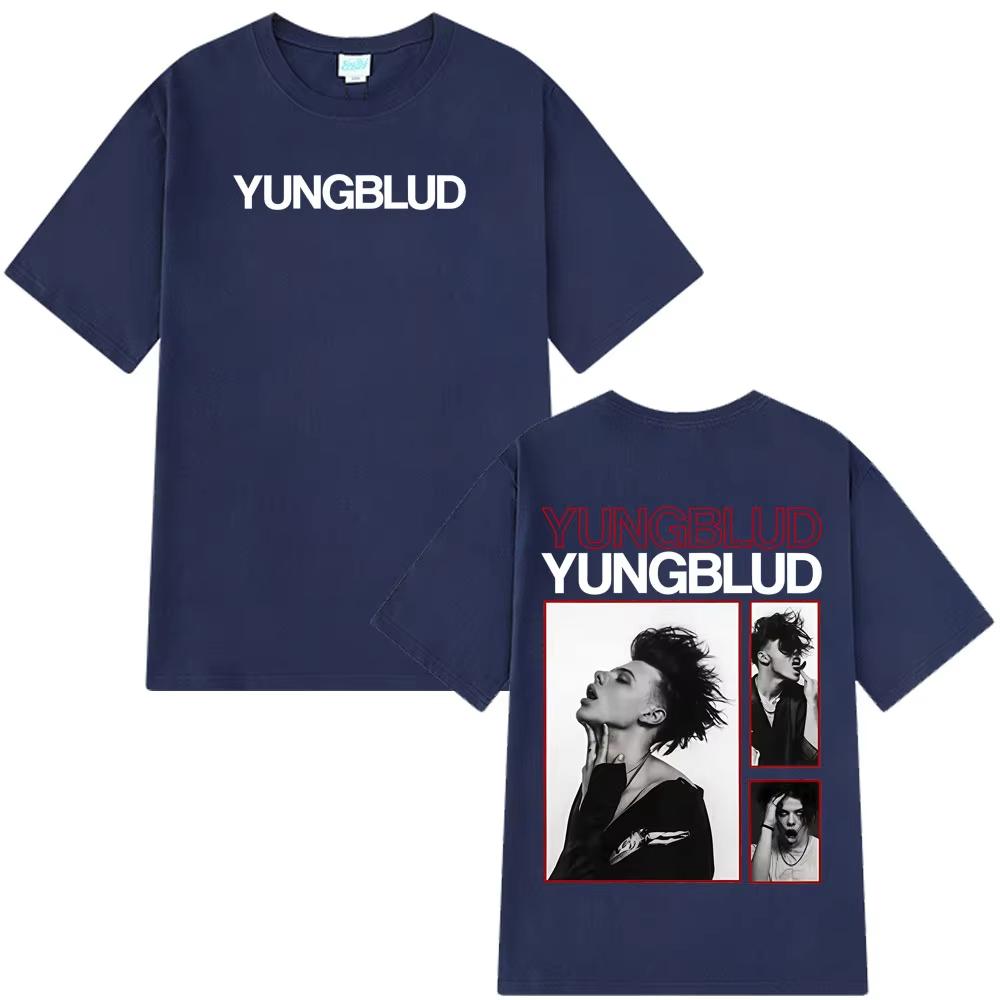 Singer Yungblud Unisexs 100Cotton shirt Y2k IDOLS Album Graphic Oneck shirt Summer Hip Hop fashion High Quality Oversized Tshirt