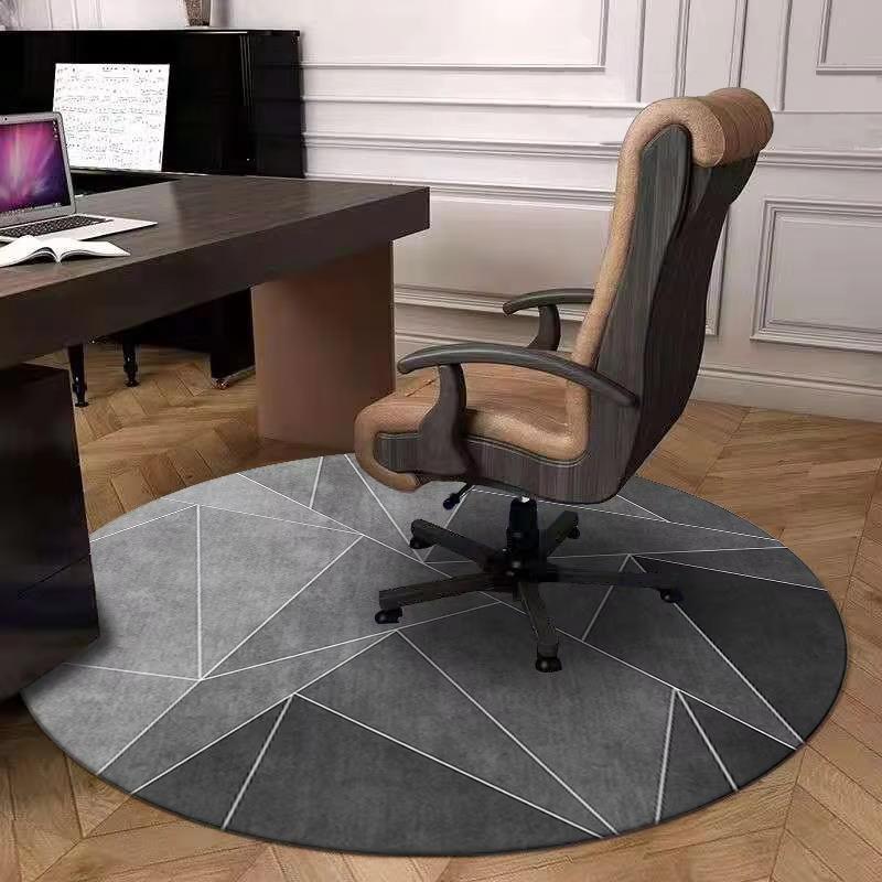 Carpet 1PCS Round Home Dirt Resistant Living Room Sofa Non-Slip Floor Mat Office Computer Study Bedroom Floor Mat