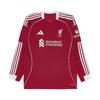 adidas Домашняя футболка с длинным рукавом Liverpool FC 2025/26 Клубничный красный - Размер KR (Не оставляющая следов Вер.)