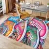 1PC floral pattern sneakers Extra Large Non Slip Floor carpet, Office, family, Studio   Large Area Rug Indoor Rugs, Bold Statement Piece