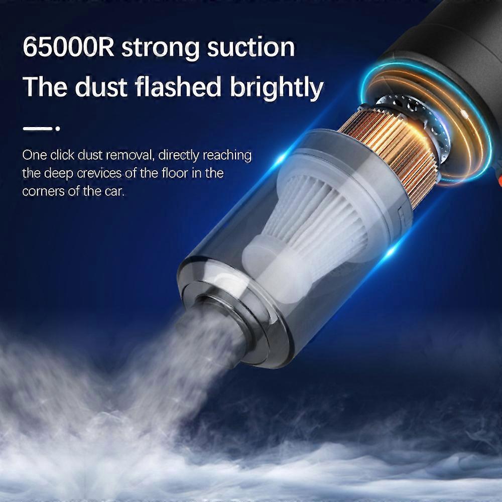 Powerful Car Vacuum Cleaner Wet/Dry Cordless Strong Suction Handheld Cleaning
