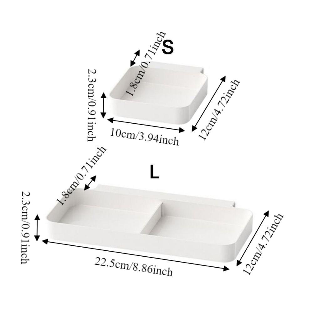 4PCS Wall Mounted Hanging Storage Box Plastic Drawers Hanging Organizer  Kitchen