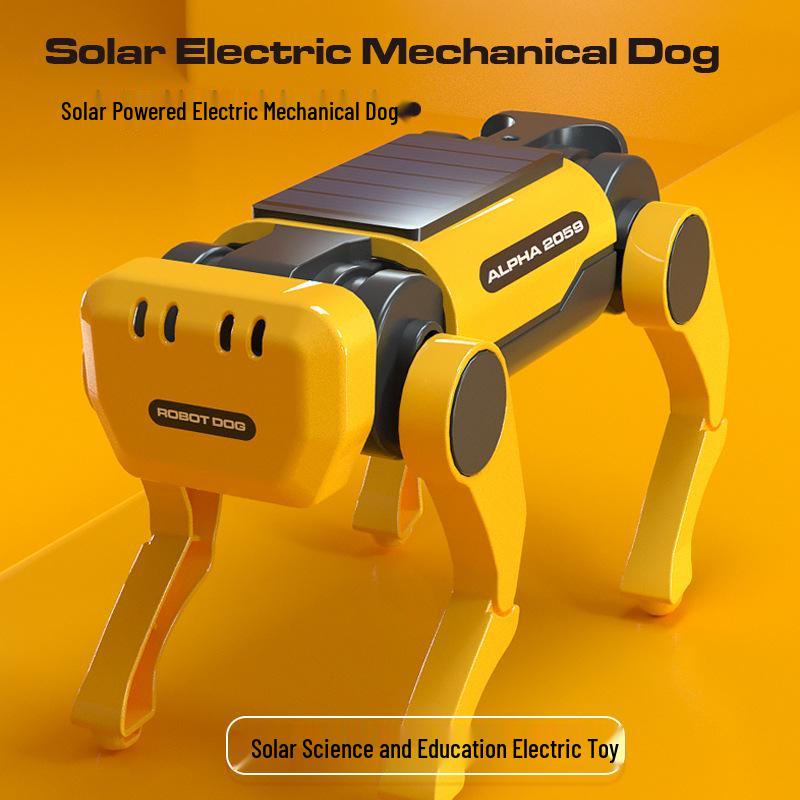 DIY Solar-Powered Robot Dog Kit for Kids - STEAM Educational Science Toy
