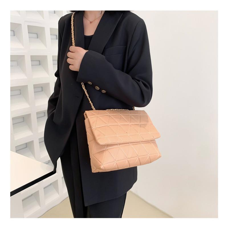 Популярные сумки большой вместимости, новая корейская версия модной сумки через плечо с бриллиантами, женская сумка-тоут с цепочкой из искусственной кожи