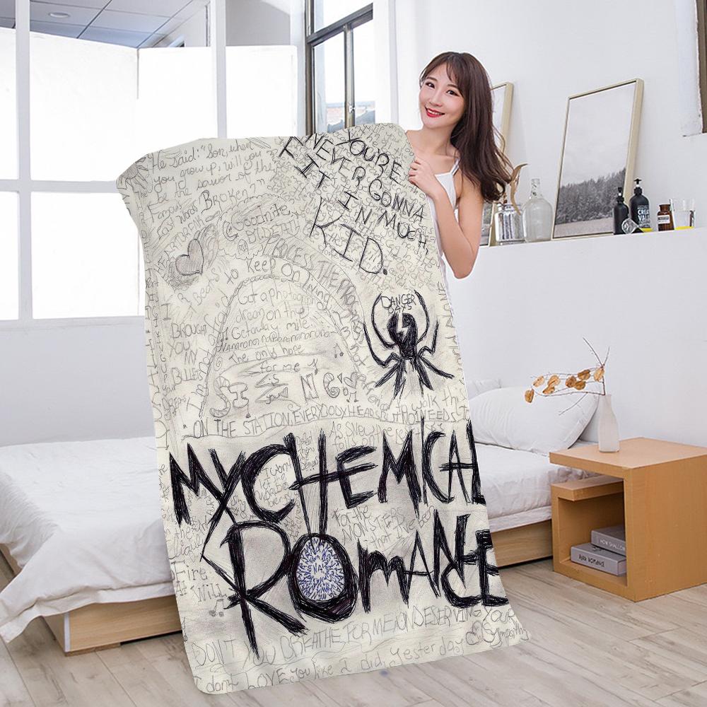 Полотенце для ванны группы My Chemical Romance, микрофибра, мягкое, хорошо впитывающее, дышащее, для девочек, детей, декоративное, мультяшное, пляжное полотенце