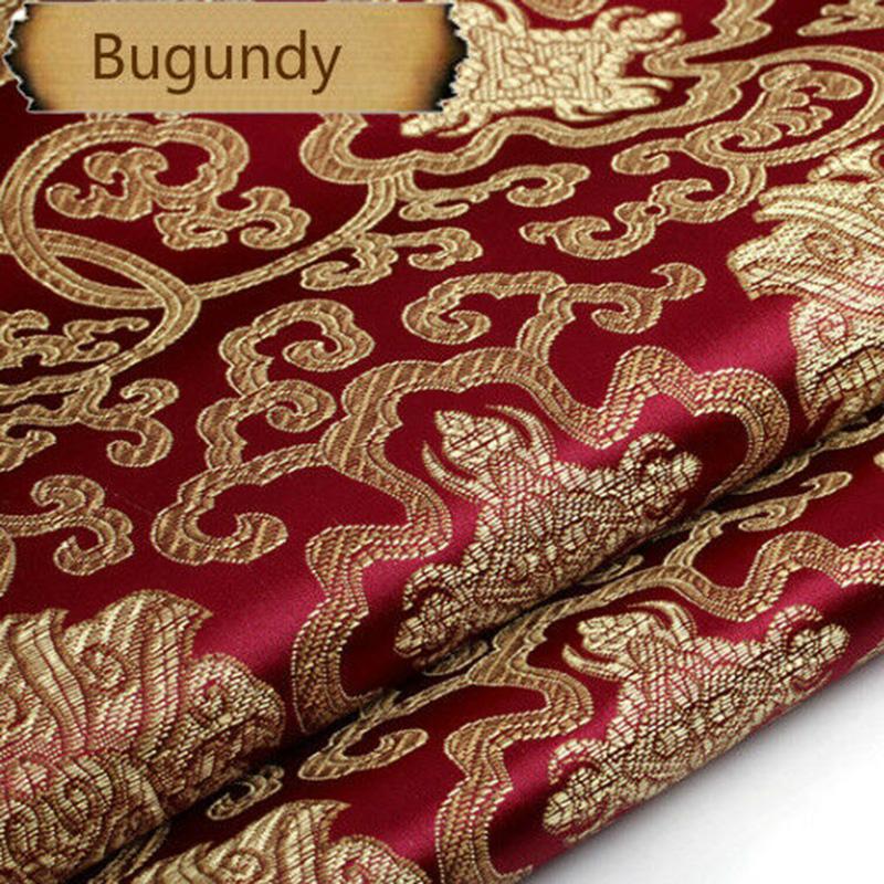 50*90 см винтажная китайская парча жаккардовая ткань атласная ткань для шитья кимоно чонсам своими руками