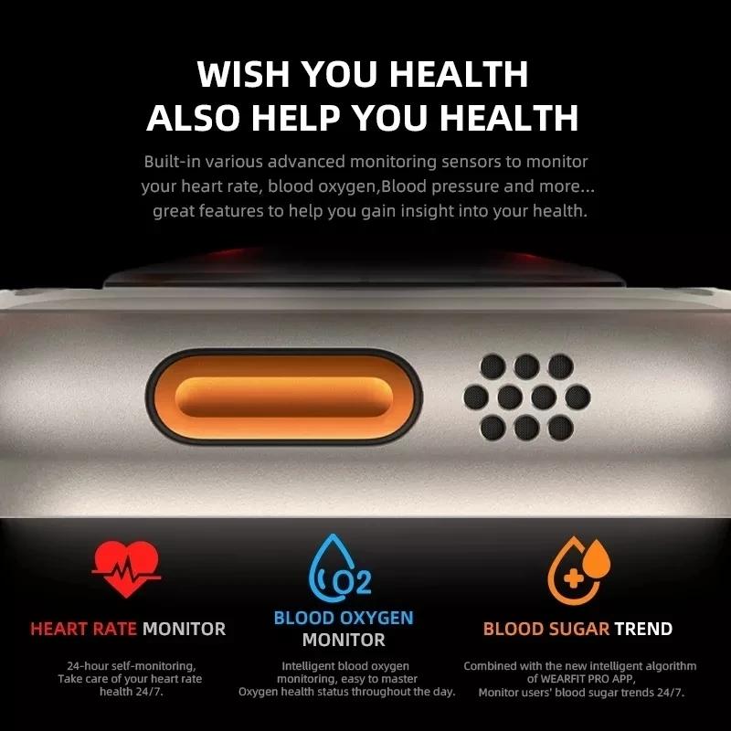 Watch 8 Ultra Smart Watch Men Gps NFC Series8 Smartwatch Водонепроницаемые спортивные часы с беспроводной зарядкой для Apple Watch