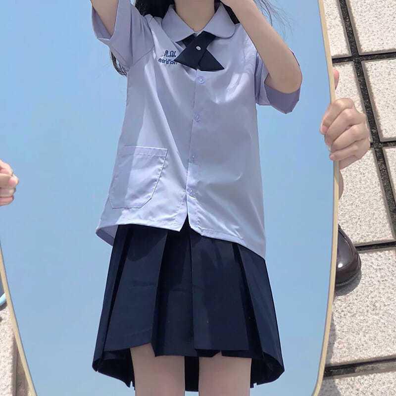 Школьная форма Таиланда - Комплект рубашки и юбки в стиле «Запретная девочка Нанно»