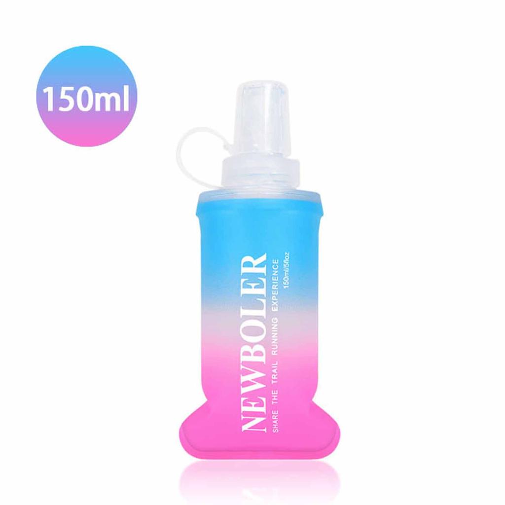 Gradient Sports Soft Water Bottle, Foldable Portable Soft Flask for , Running, Cycling & Outdoor Fitness, Lightweight Hydration Bottle