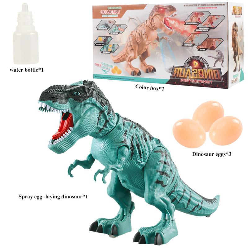 Large Electric Dinosaur Walking Projection Spray Laying Eggs with Dinosaur Sound Effects Eyes with Lights Dinosaur Childrens Toy