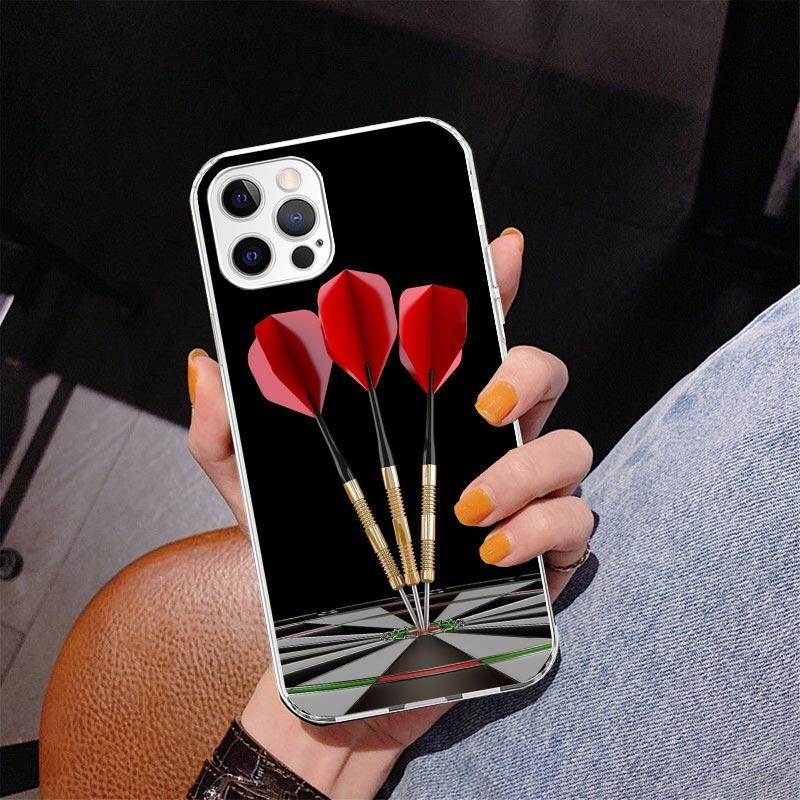 Darts Aesthetics Wire Target Phone Case For iPhone 13 12 Mini 11 Pro Max XS XR X SE 7 8 Plus 5S 5 6S 6 Gift Print Cover Fundas