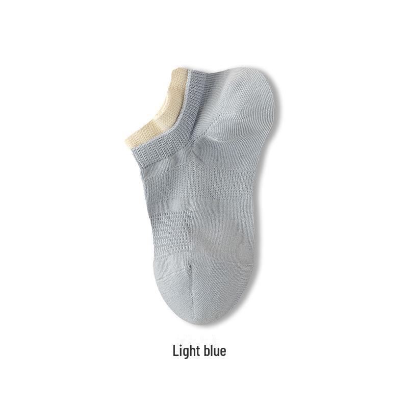 Женские нескользящие невидимые носки-лодочки с двухслойным дизайном - дышащая сетка для весны и лета