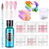 Акриловая пудра Набор акриловых жидких кистей для ногтей Маникюрный набор Crystal Nail Powder System