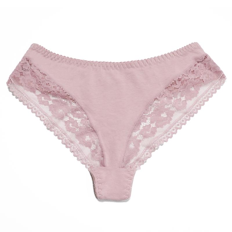 Женские однотонные кружевные трусы из чистого хлопка, большой размер L-5XL, женское сексуальное женское белье, трусики-стринги со средней посадкой