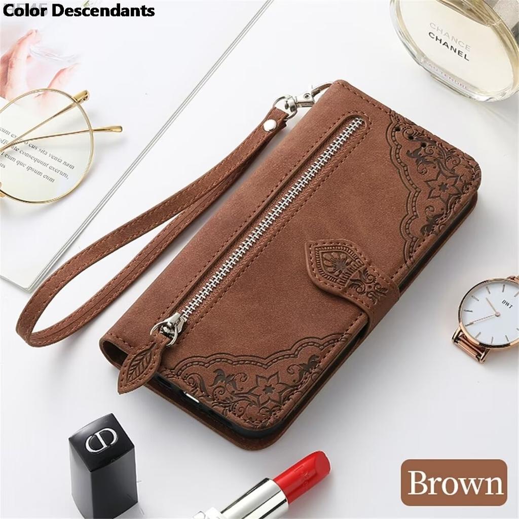 Zipper Leather Wallet Funda for Oukitel C35 2023 Flip Case Multi Card Slot Book Shell Armor Phone for C36 C33 C32 C31 32 33 36