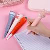 10pcs 0.5mm Cute Pen Pinched and Neutral Pen Student School Supplies Cartoon Creative Stationery Soft Neutral Pen