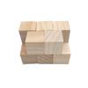 TWO TREES Unfinished Wooden Blocks 15mm Pack of 50 Small Wood Cubes for Laser Engraver Crafts