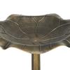 71cm Bird Bath for Garden. Standing Pedestal Birdbath with Lotus Leaf Basin. Vintage Decorative Bird Bath Bowl for Outdoor. Bronze Tone