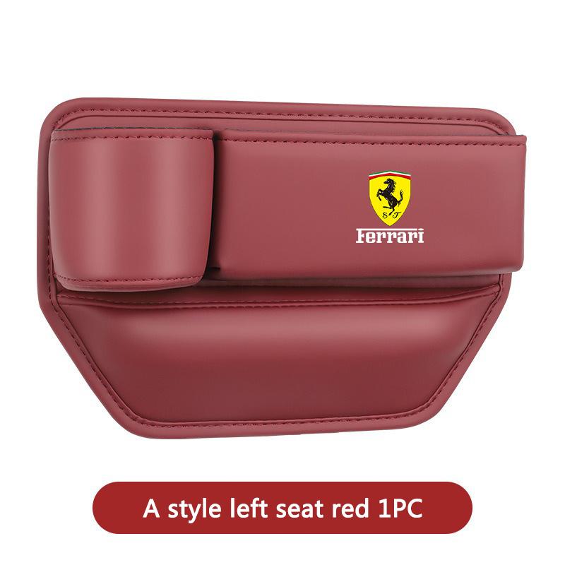 Styling Leather Car Seat Gap Leather Storage Box Water Cup Phone Brace Auto Interior Accessory For Ferrari Roma Spider LaFerrari MQ6
