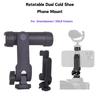 Universal Phone Tripod Mount with Dual Cold Shoe Smartphone Mount Adapter for Camera
