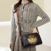 Vintage Square Bag Fashion Animal Pattern Crossbody Purse For Women Casual Shoulder Tote Retro Mommy Boston Pillow Handbag Gift Idea Present To Lover