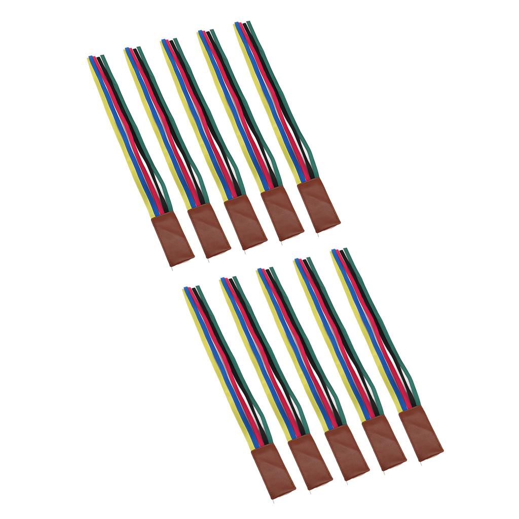 10Pcs Ribbon Bookmark Colorful Tassel Design Reading Bookmark Present for Dairy Book