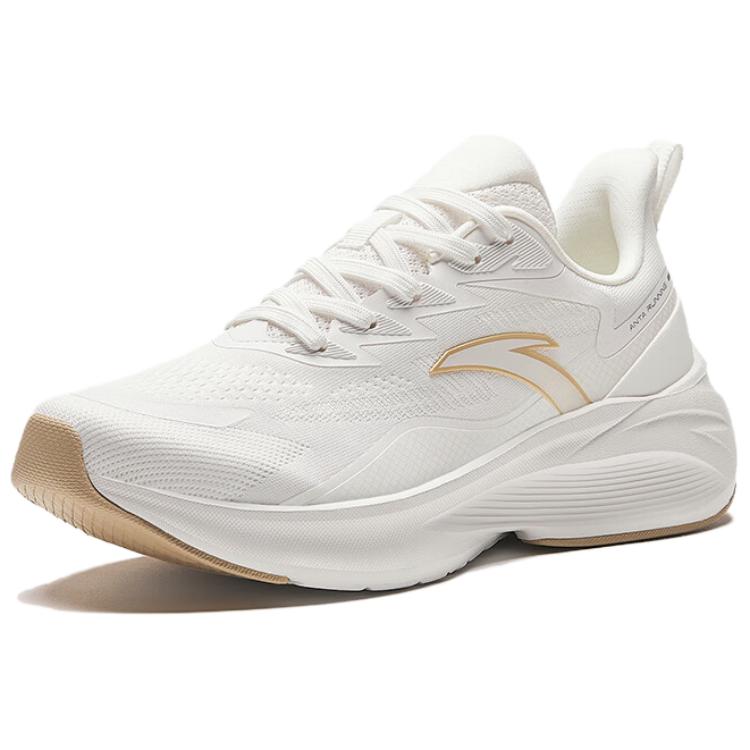 New Anta Cushioning, Wear Resistant Low Top Running Shoes Women's Paper Sand White 122415522-1