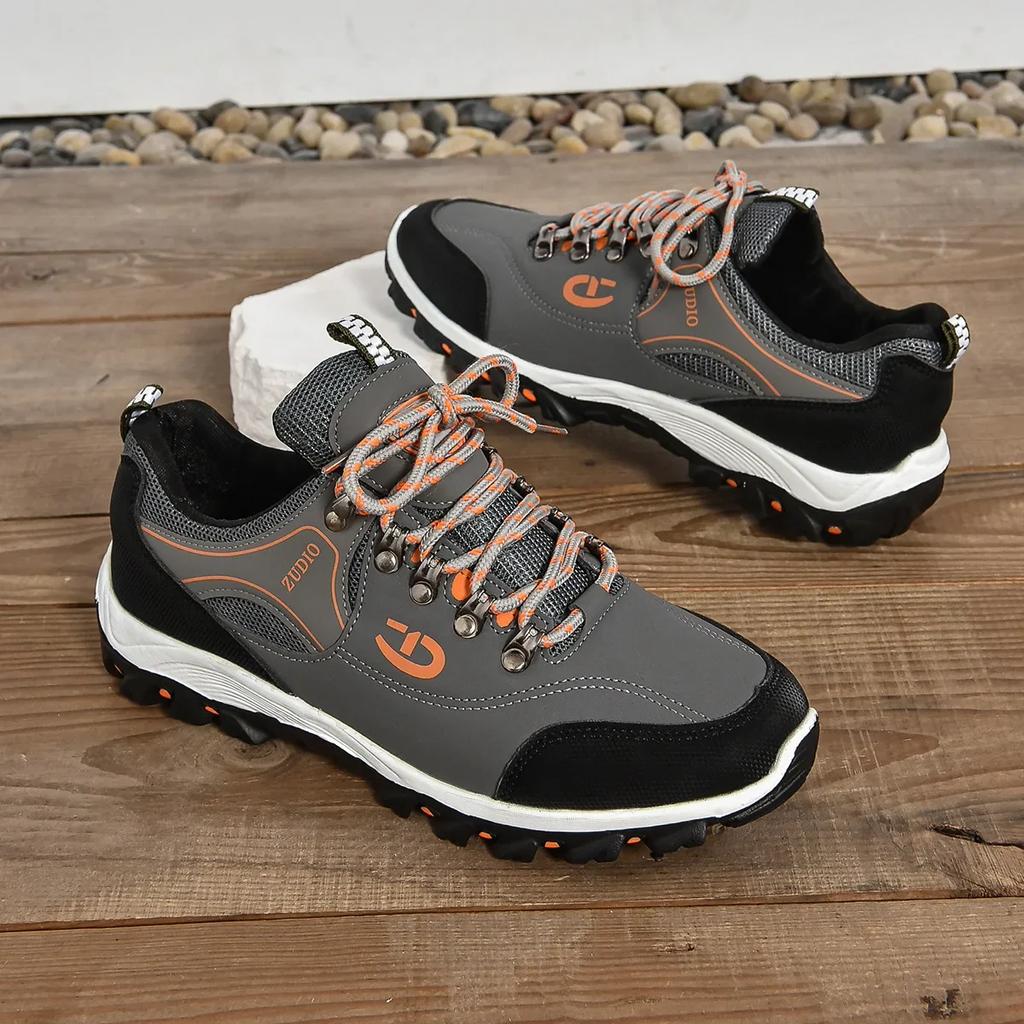 Высококачественные кожаные походные ботинки, прочные мужские походные ботинки для спорта на открытом воздухе, кроссовки для скалолазания и охоты, большой размер 48