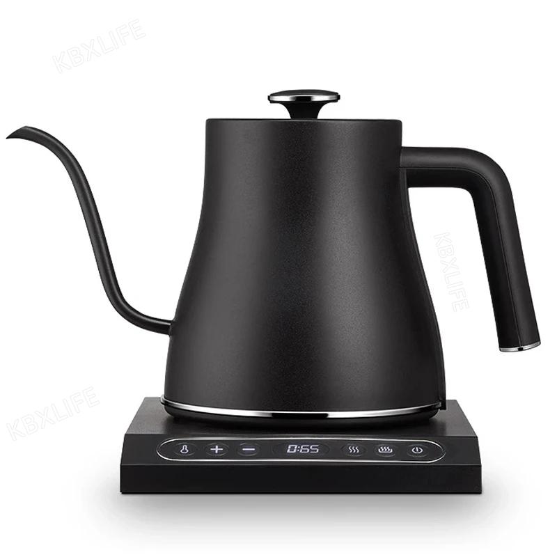 1200w Electric Kettle Gooseneck Jug Hand Brew Coffee Pot Thermo Pot Temperature-control Heating Water Bottle Smart Teapot 800ml