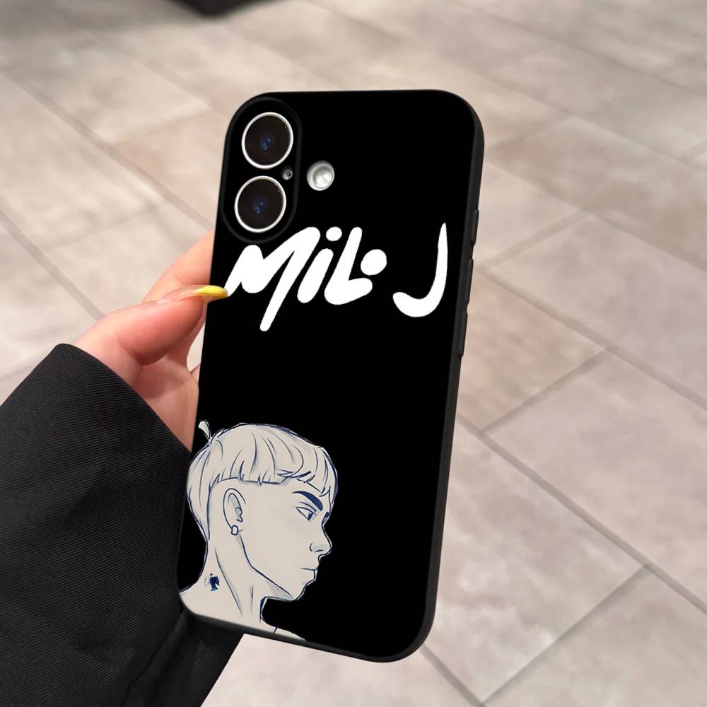 Чехол для телефона Singer M-Milo J для iPhone 17 Air 16 15 14 Plus 13 12 Mini 11 Pro Max Черный