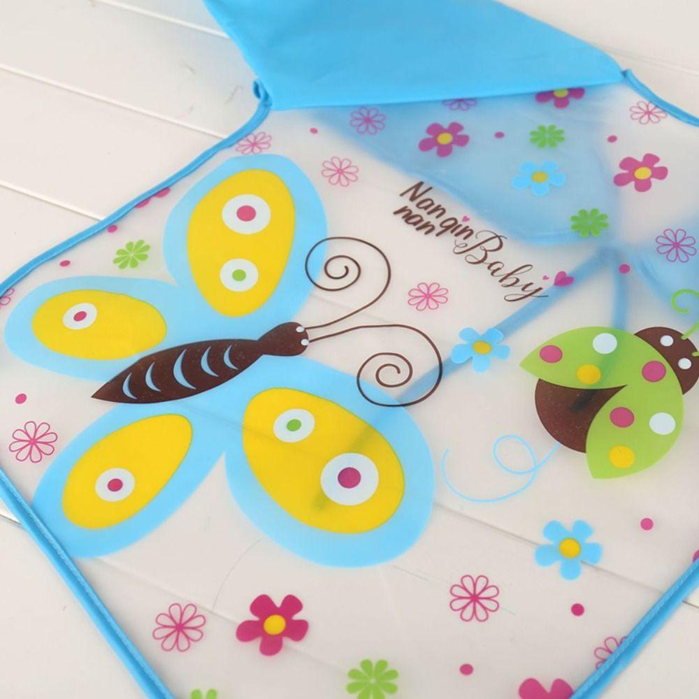 Cartoon Pattern 0-3 Years Baby Anti-dirty Bib PEVA Dirt Proof Feeding Burp Cloths Baby Eating