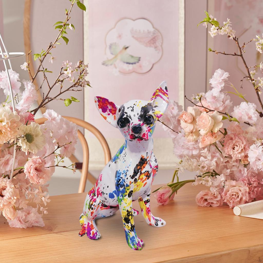 Chihuahua Sculpture: Playful Canine Art Piece for Living Space