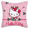 Кавайная Рождественская Наволочка Hello Kitty Мультяшная Декоративная Наволочка для Дивана Домашняя Печать Милая Наволочка
