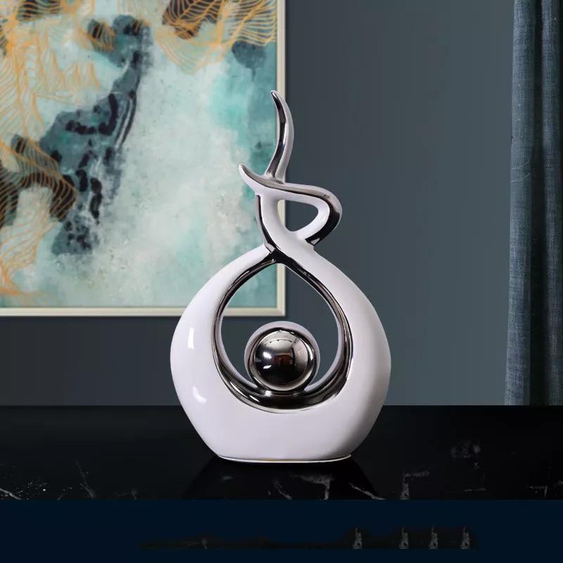 Современная роскошная гостиная, аксессуары для украшения дома, абстрактные керамические статуэтки, украшение для офиса, стол, сувенир, поделки, подарок