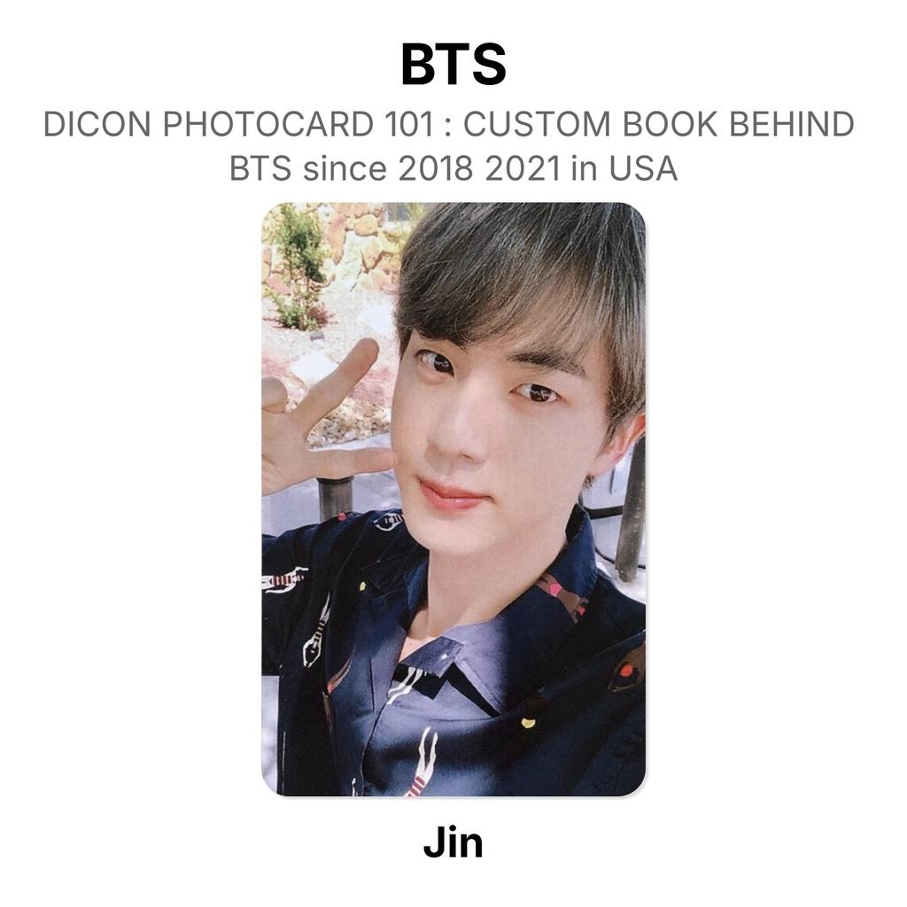 BTS DICON ФОТОКАРТА 101 : КАСТОМНАЯ КНИГА ПОСЛЕ BTS с 2018 по 2021 год в США Официальная фотокарточка