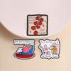 Mental Health Inspirational Badges Tomato Vine Enamel Pin Cozy Frog Brooch Retro Self‑Care Motivational Accessories