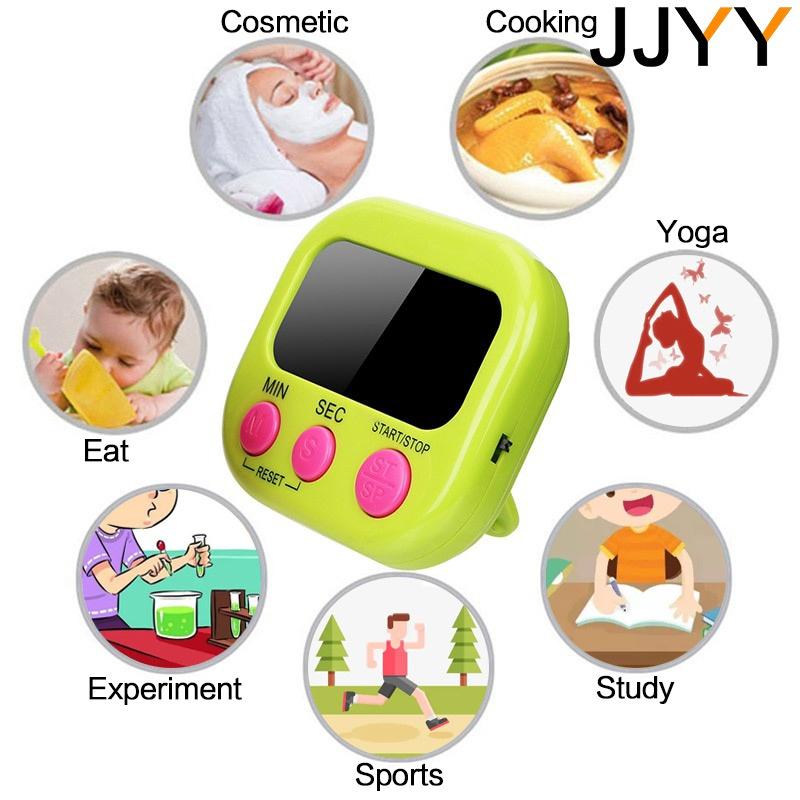 Digital Kitchen Timer Big Digits Loud Alarm LCD Cooking Baking Student Homework Exercise Timer Electronics Egg Timer 1PC JJYY3