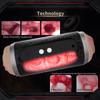 New Automatic Men's Masturbation Cup Timing Vibrator Dual Channel Vaginal Oral Sex Pocket Masturbation Cup Orgasm Men's Adult 18+
