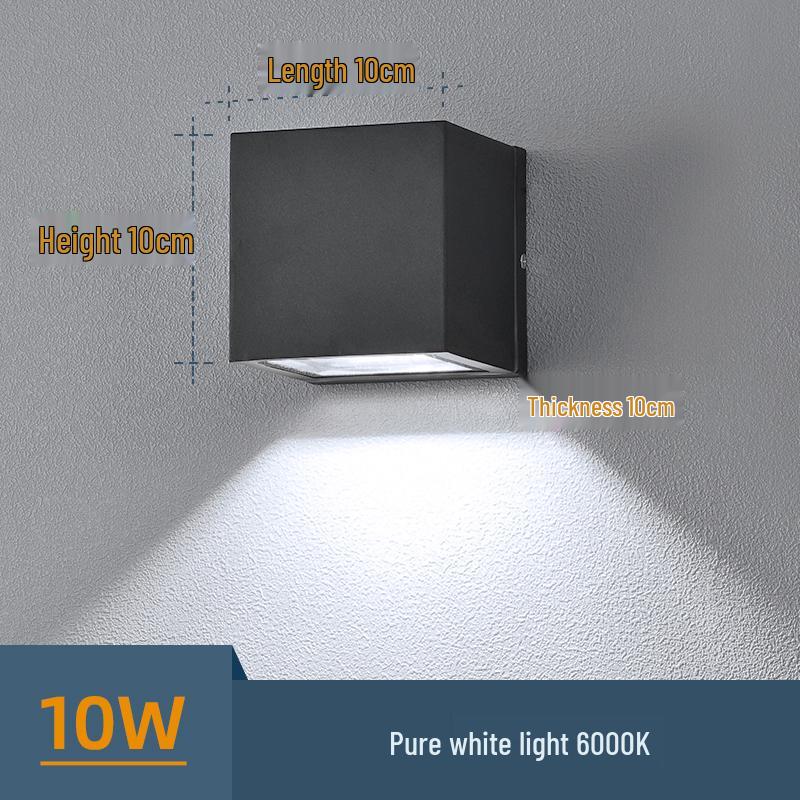 Universal Waterproof Wall Washer Light for Balcony, Courtyard, or Terrace - Exterior Up and Down Outdoor Lighting