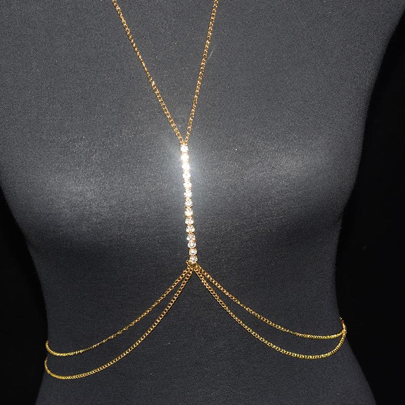 Простая Ручная Цепочка-Браслет на Грудь с Кристаллами для Женщин Аксессуары Сексуальный Бюстгальтер Цепочка на Грудь Украшения для Тела