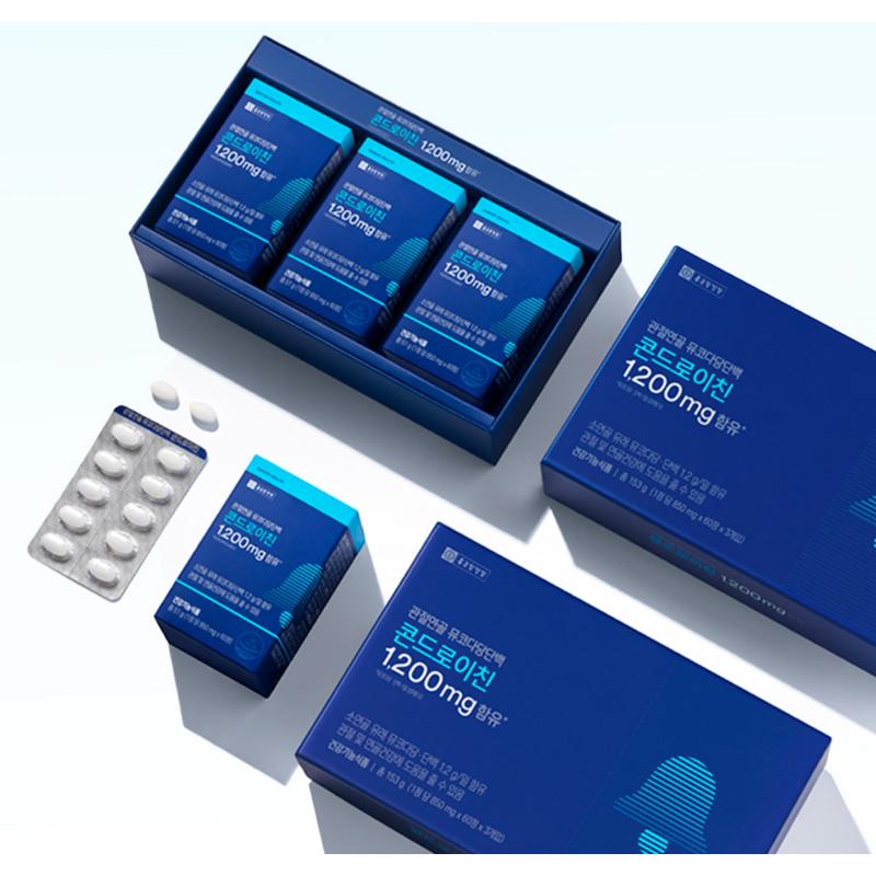 Chong Kun Dang Health Мукополисахарид белок хондроитин для суставов, 60 таблеток, 3 упаковки