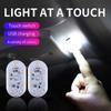 Car Led Touching Light Tiny Size Magnetic Roof Reading Light USB Rechargeable Gentle Illumination Lamp for Floor Trunk