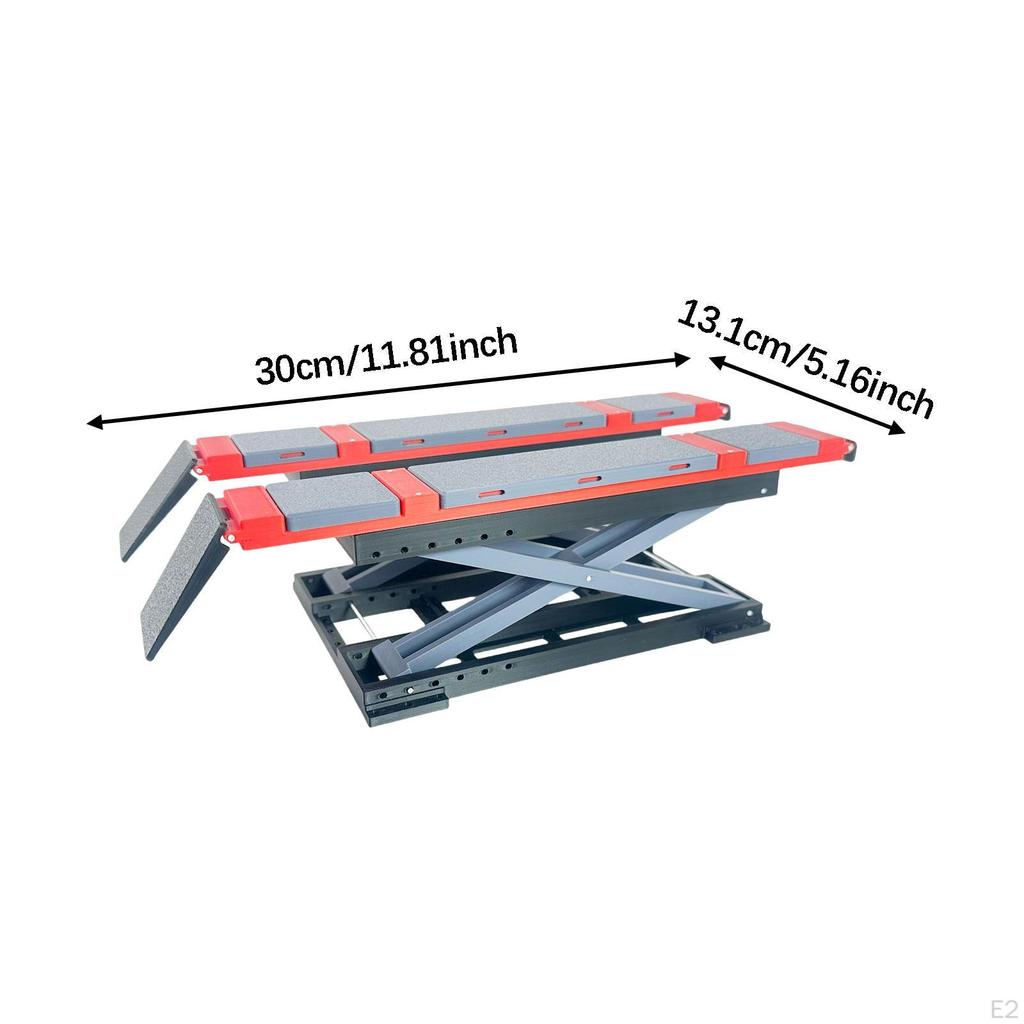 Миниатюрная подъемная платформа на радиоуправлении, Рабочая подставка для радиоуправляемых автомобилей масштаба 1/18 для демонстрации легких аксессуаров